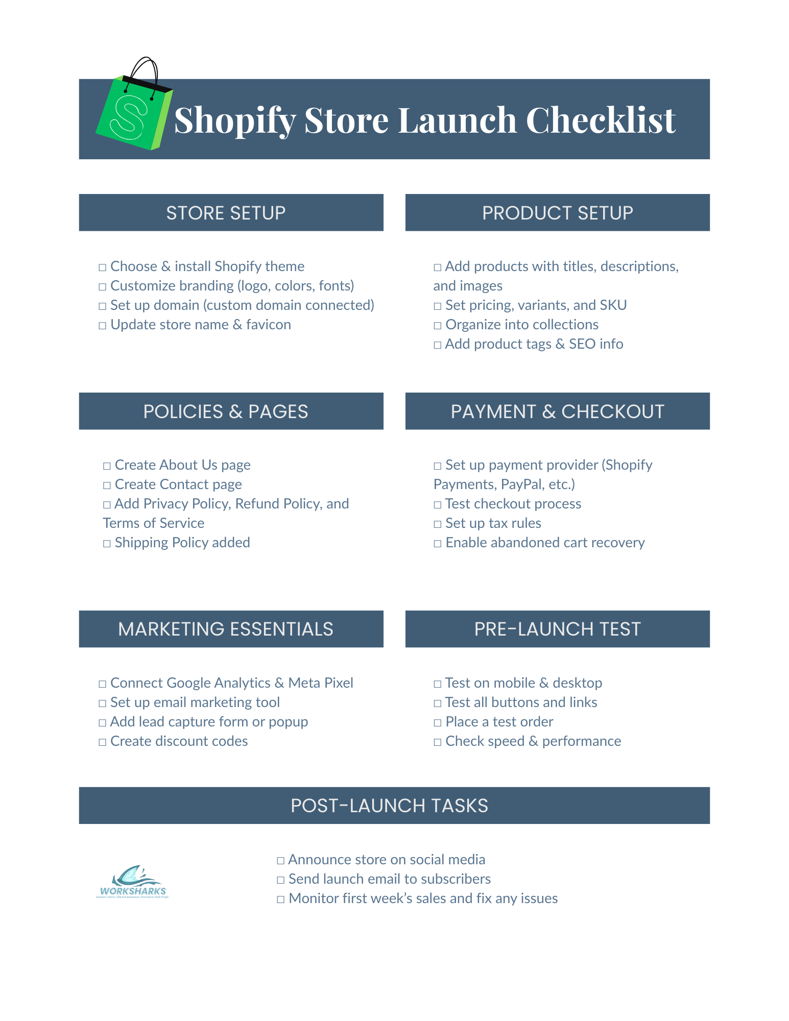Shopify Store Setup
