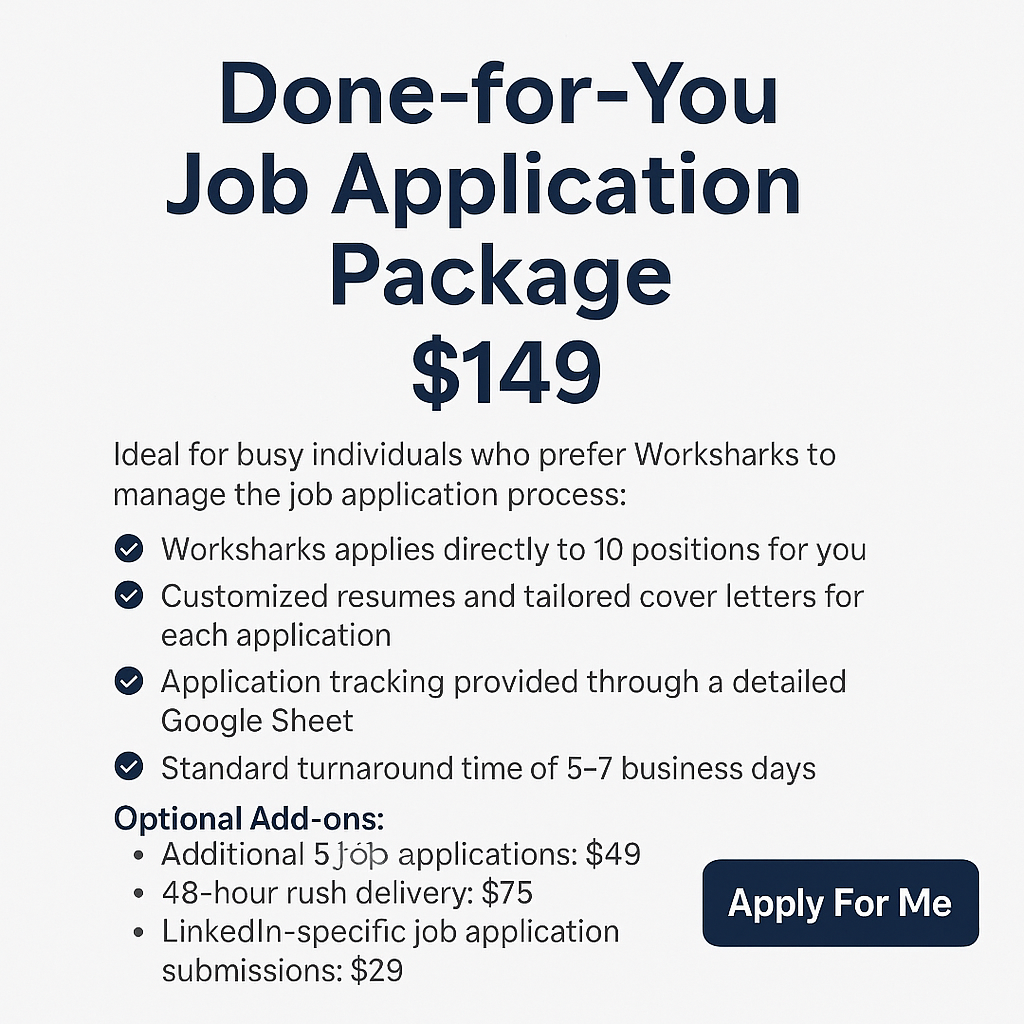 Done-for-You Job Application Package
