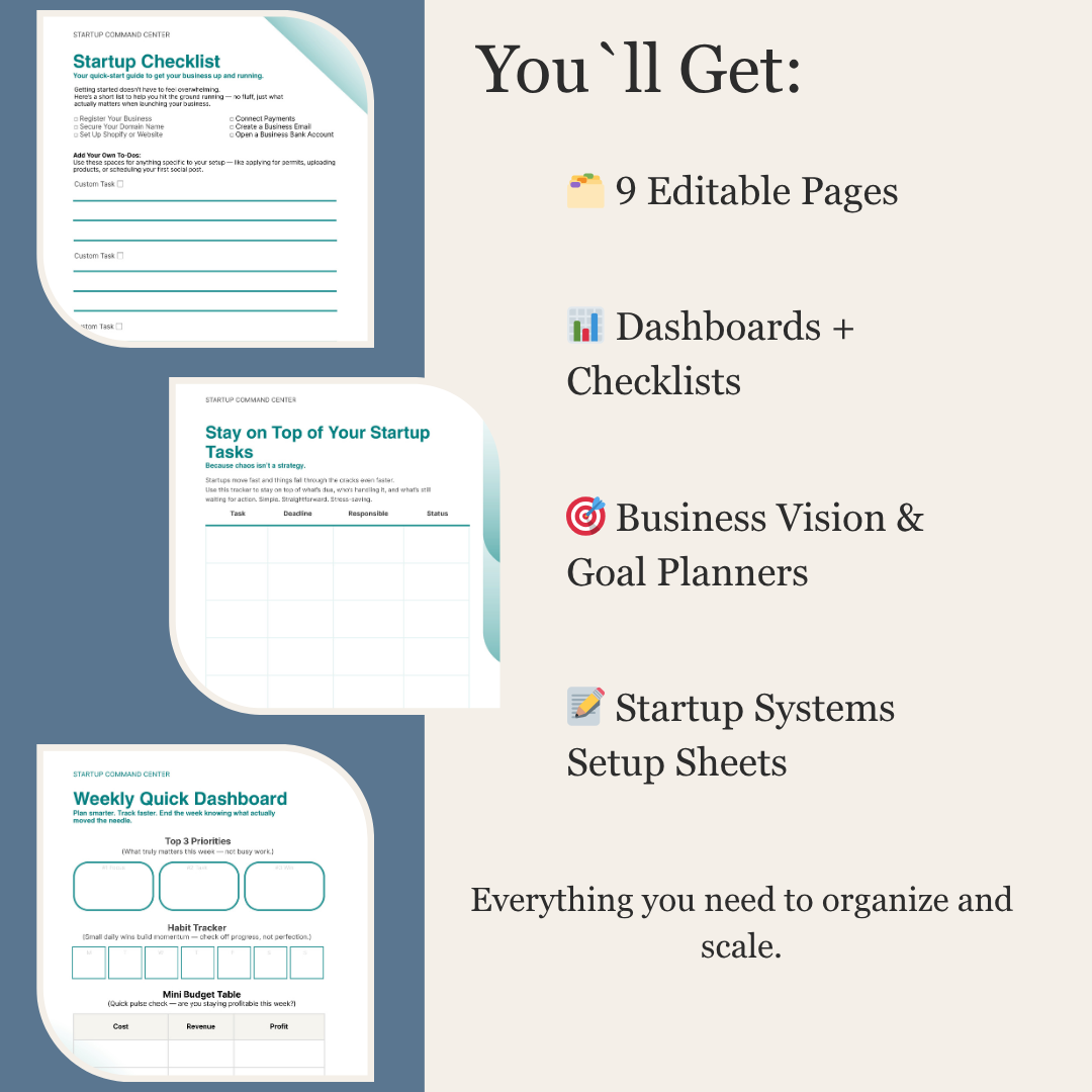 Startup Command Center – Digital Toolkit for Entrepreneurs