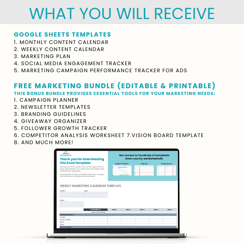 Marketing Bundle – Complete Set of Marketing Templates & Tools