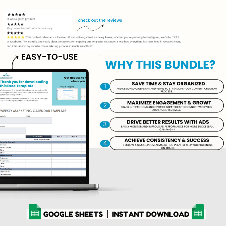 Marketing Bundle – Complete Set of Marketing Templates & Tools
